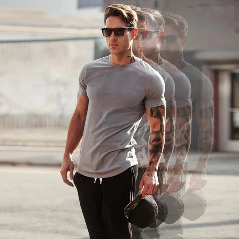 Active Armor "Calabasas" Fitted Muscle Tee | Black - Active ArmorFit