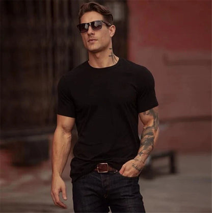 Active Armor "Calabasas" Fitted Muscle Tee | Black - Active ArmorFit