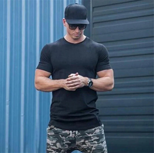 Active Armor "Calabasas" Fitted Muscle Tee | Black - Active ArmorFit