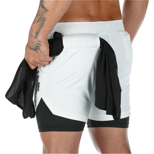Active Armor Elite "Coyote" 2-in-1 Shorts | White - Active ArmorFit