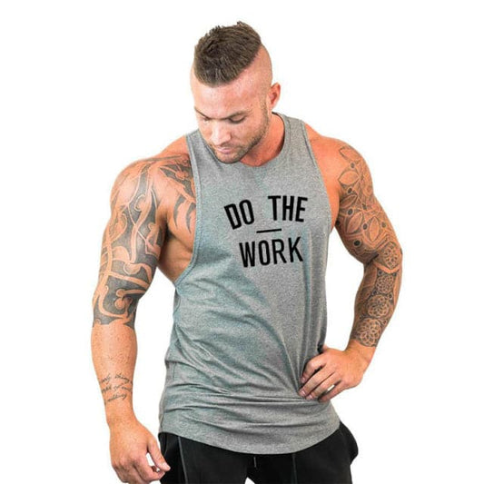 Active Armor Elite "Do the Work" Assorted Tanks | Premium Series | Gray - Active ArmorFit