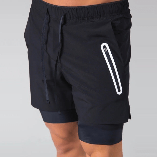 Active Armor Elite "Horizon" 2 in 1 Shorts | Black - Active ArmorFit