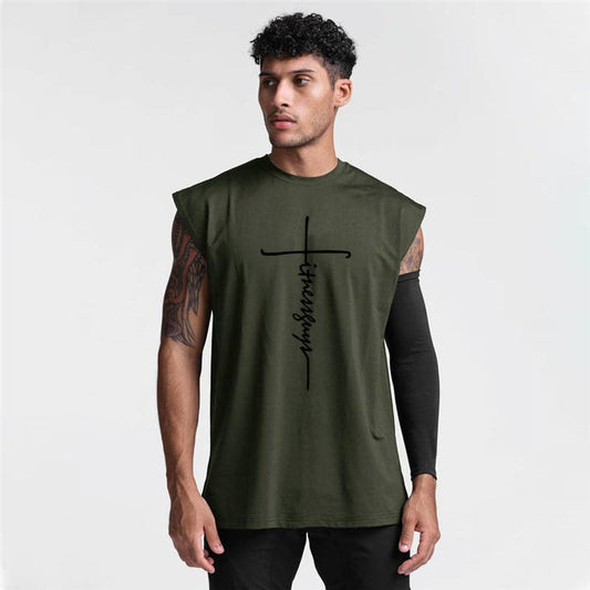 Active Armor Elite "Juggernaut" Sleeveless Tank | Army Green - Active ArmorFit