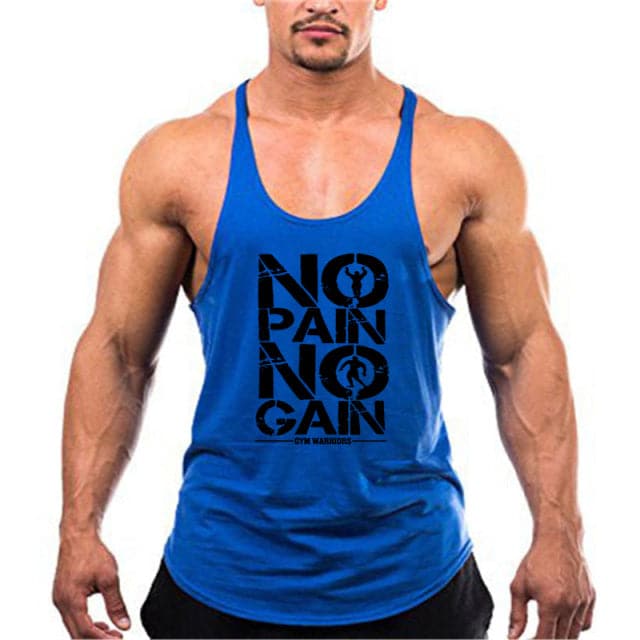Active Armor Elite "No Pain No Gain" Stringer Tank | Black - Active ArmorFit