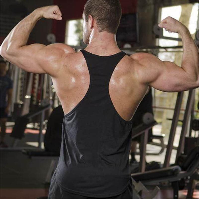 Active Armor Elite "No Pain No Gain" Stringer Tank | Black - Active ArmorFit