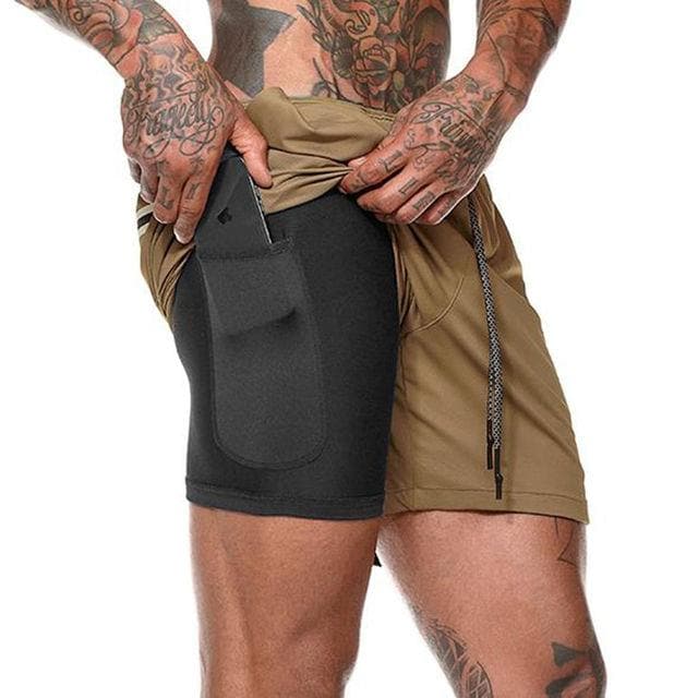 Active Armor Elite "Operative" 2-in-1 Shorts | Light Grey - Active ArmorFit