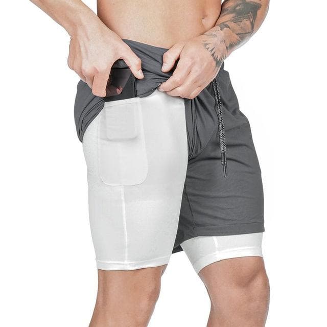 Active Armor Elite "Operative" 2-in-1 Shorts | Light Grey - Active ArmorFit