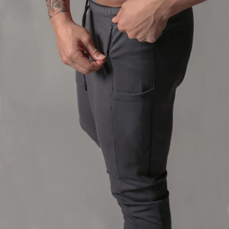 Active Armor "Juggernaut" | Premium Lifting Series | Tapered Tech Joggers | Elusive Gray - Active ArmorFit