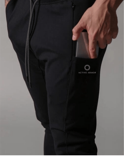 Active Armor "Juggernaut" | Premium Lifting Series | Tapered Tech Joggers | Elusive Gray - Active ArmorFit