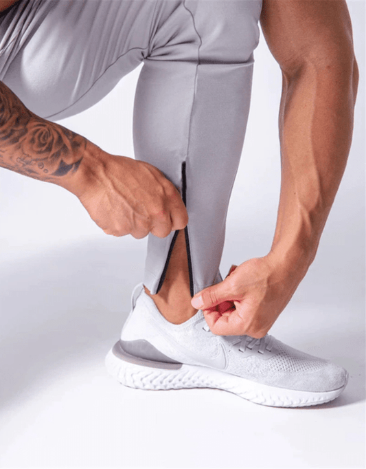 Active Armor "Juggernaut" | Premium Lifting Series | Tapered Tech Joggers | Elusive Gray - Active ArmorFit