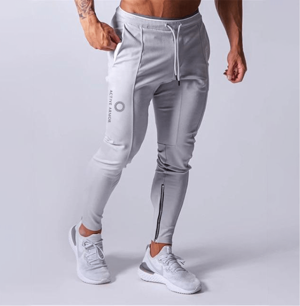 Active Armor "Juggernaut" | Premium Lifting Series | Tapered Tech Joggers | Elusive Gray - Active ArmorFit