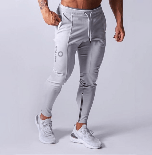 Active Armor "Juggernaut" | Premium Lifting Series | Tapered Tech Joggers | Elusive Gray - Active ArmorFit