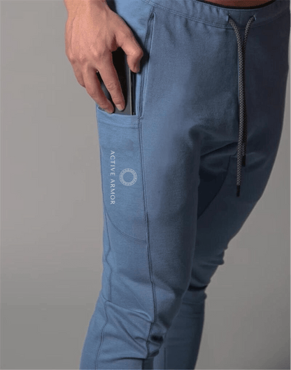 Active Armor "Juggernaut" | Premium Lifting Series | Tapered Tech Joggers | Elusive Gray - Active ArmorFit