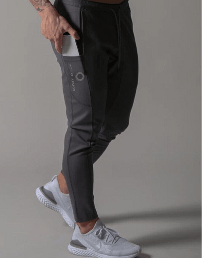 Active Armor "Juggernaut" | Premium Lifting Series | Tapered Tech Joggers | Elusive Gray - Active ArmorFit