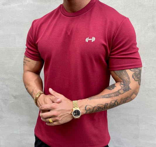 Alpha Lux"Executive" Dri-Fit Fitted Tee | Crimson Red