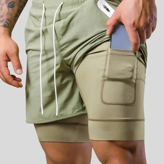 Active Armor "Relentless" Premium 2-in-1 Shorts | Green - Active ArmorFit
