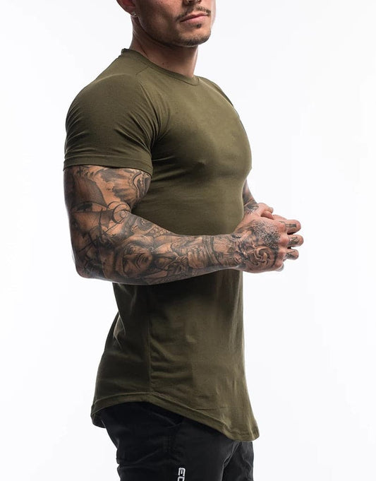 Alpha Lux "Showtime" Fitted Tee | Army