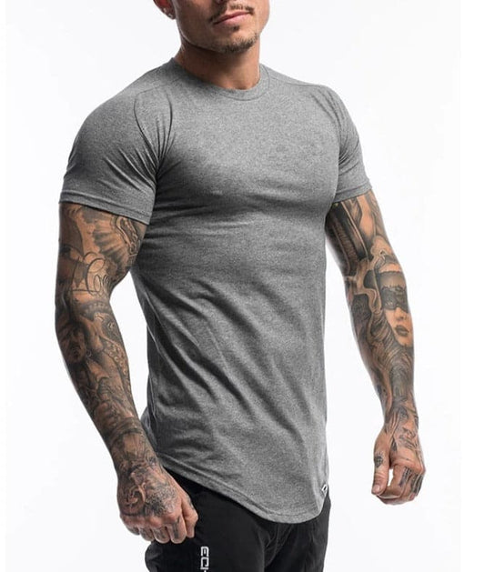 Alpha Lux "Showtime" Fitted Tee | Gray